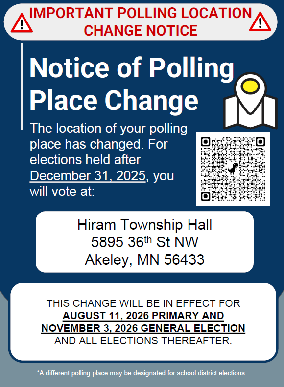 Notice of Polling Place Change